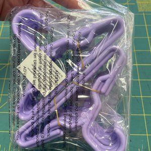 Set of 24 Purple Plastic Hangers for Doll Clothes fits 14.5" American Girl Doll